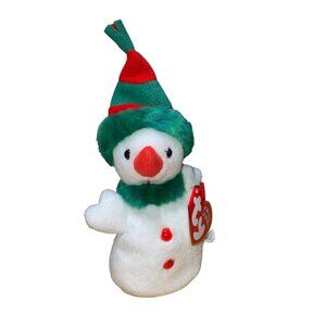 Ty "Snowgirl" Jingle Beanies Collectible Plush Snowman Toy